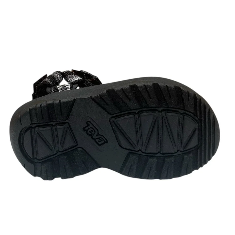 Teva Baby Toddler Boys Adjustable Sport Sandals Size 5 Black Gray Open Toe
